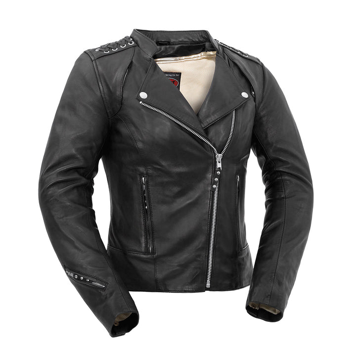 Bravo Bros Black Widow Women’s Motorcycle Leather Jacket