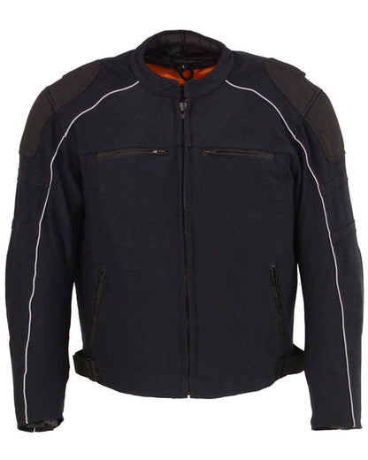 Men’s Mesh Racing Motorcycle Jacket with Removable Rain Liner