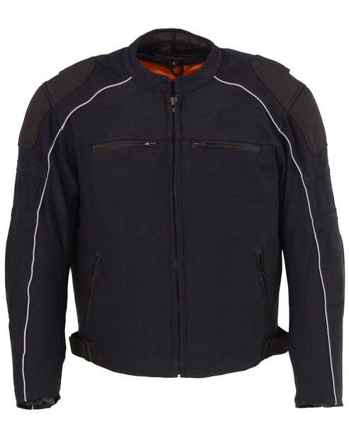 Men’s Mesh Racing Motorcycle Jacket with Removable Rain Liner