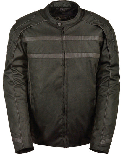 Men’s Black Vented Reflective Riding Jacket – Night Rider Edition