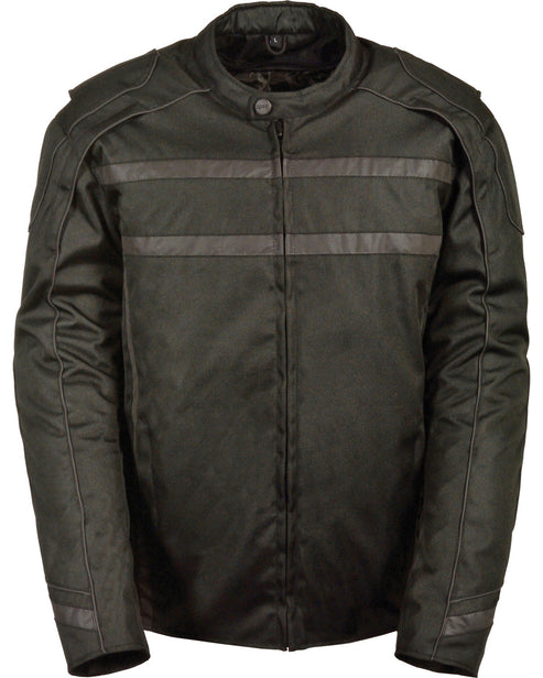 Men’s Black Vented Reflective Riding Jacket – Night Rider Edition