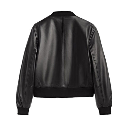 Women’s RAF Aviator Shearling Bomber Jacket – Genuine Leather