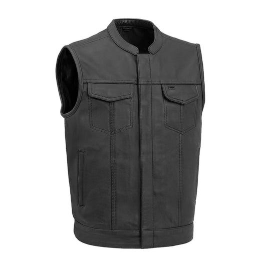 Sharp Shooter Men’s Motorcycle Leather Vest