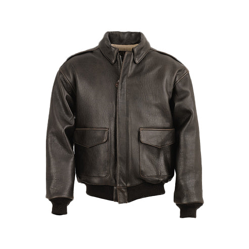 Men’s Vintage Lambskin A2 Brown Flying Leather Jacket