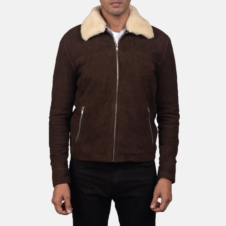 Bravo Bros. Coffner Brown Shearling Fur Jacket – Premium Winter Luxury Style