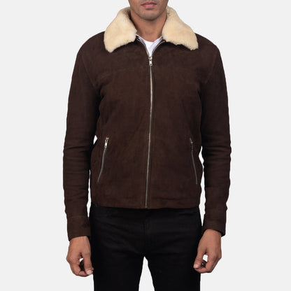 Bravo Bros. Coffner Brown Shearling Fur Jacket – Premium Winter Luxury Style