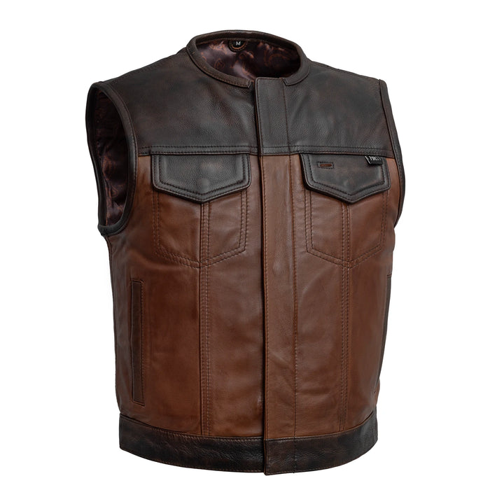 Lowside Rider Men’s Motorcycle Leather Vest