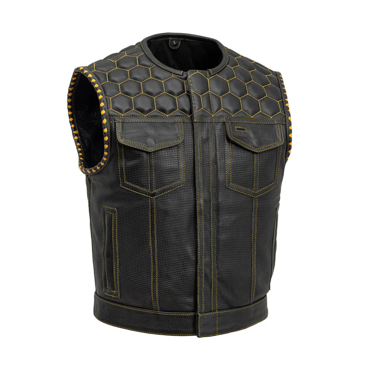 Lowside Hornet Men’s Perforated Leather Club Vest