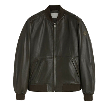 Men’s Classic Bomber Leather Jacket