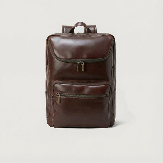 Bedford Vintage Brown Leather Backpack