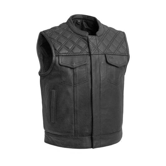 Upside Men’s Club Style Leather Vest