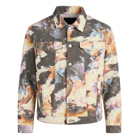 Printed Guardian Trucker Jacket