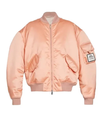 Women’s Oversize Leather Bomber Jacket – Trendy & Comfortable