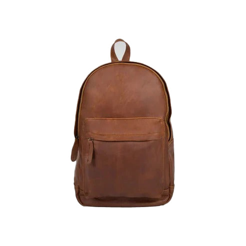 Bravo Bros Men’s Classic Brown Leather Backpack – Timeless & Durable