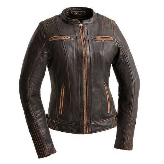 Bravo Bros Electra Women’s Motorcycle Leather Jacket