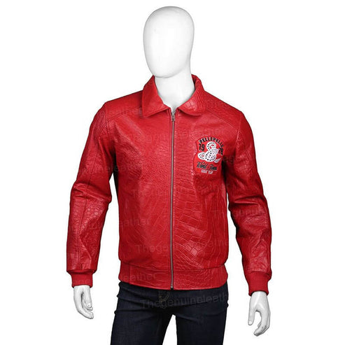 1978 Soda Club Red Leather Jacket