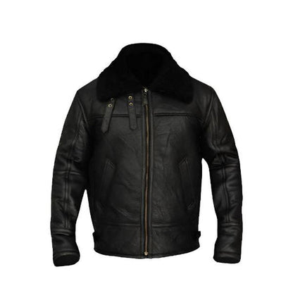 Men’s B3 Aviator Bomber Leather Jacket – Classic & Durable