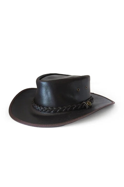 Bravo Bros Black Premium Genuine Leather Cowboy Hat – Western Style