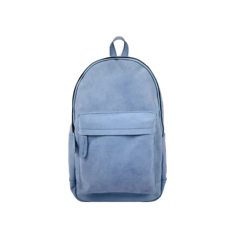 Bravo Bros Men’s Blue Leather Backpack – Handmade, Premium & Stylish