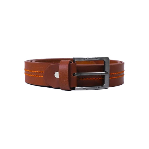 Bravo Bros Men’s Leather Belt – Contrast Stitching & Premium Quality
