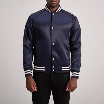 Bravo Bros Men’s Blue Varsity Jacket