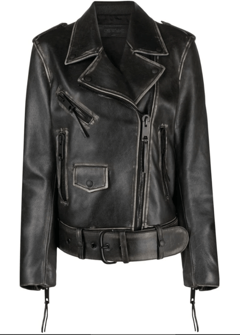 Bravo Bros Women’s Distressed Black Vintage Leather Jacket