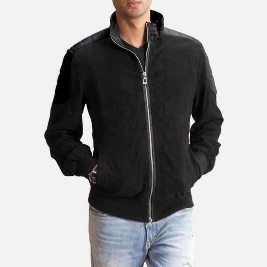 Bravo Bros. Ethan Hybrid Suede Bomber Jacket – Modern Luxury Outerwear