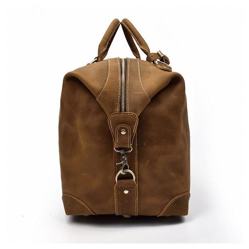 Bravo Bros TimberCraft Heritage Leather Weekender Bag – Rugged & Elegant Travel Gear