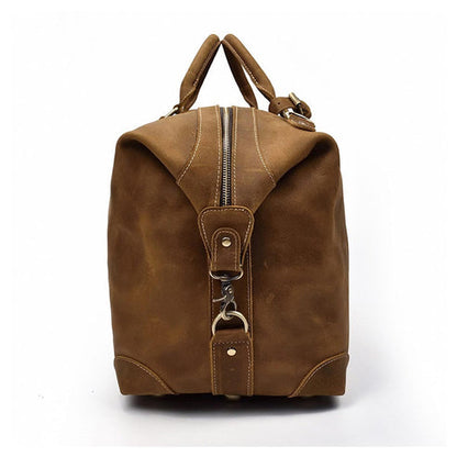Bravo Bros TimberCraft Heritage Leather Weekender Bag – Rugged & Elegant Travel Gear