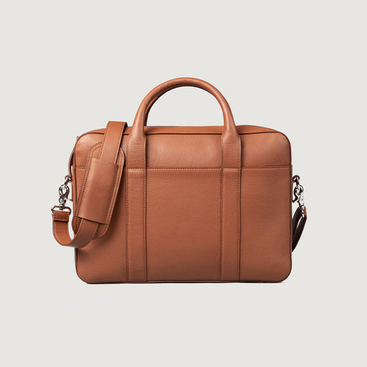 Captain Brown Leather Briefcase – Executive Professional Style