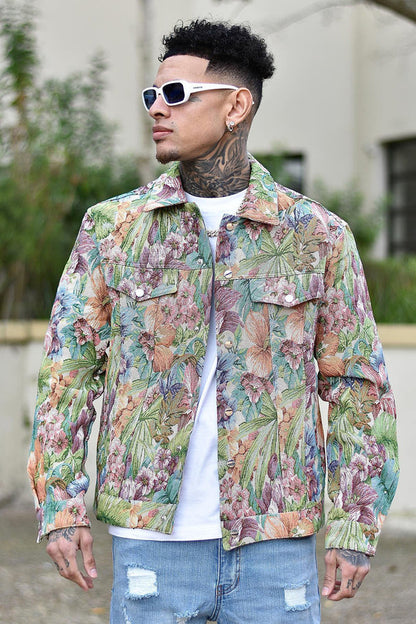 Vintage Tapestry Trucker Jacket