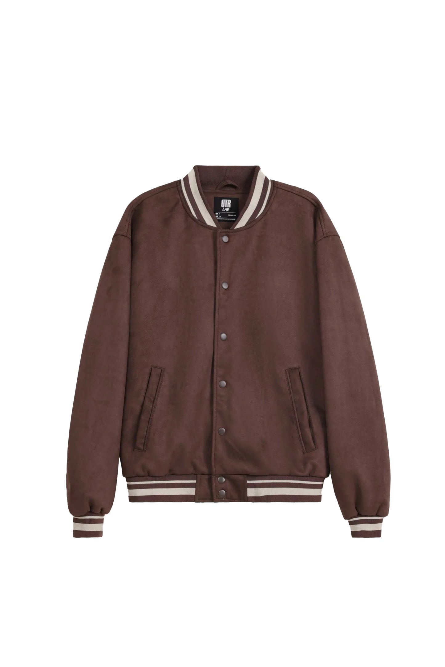 Men’s Suede Leather Varsity Jacket with Contrast Sleeves – Bravo Bros