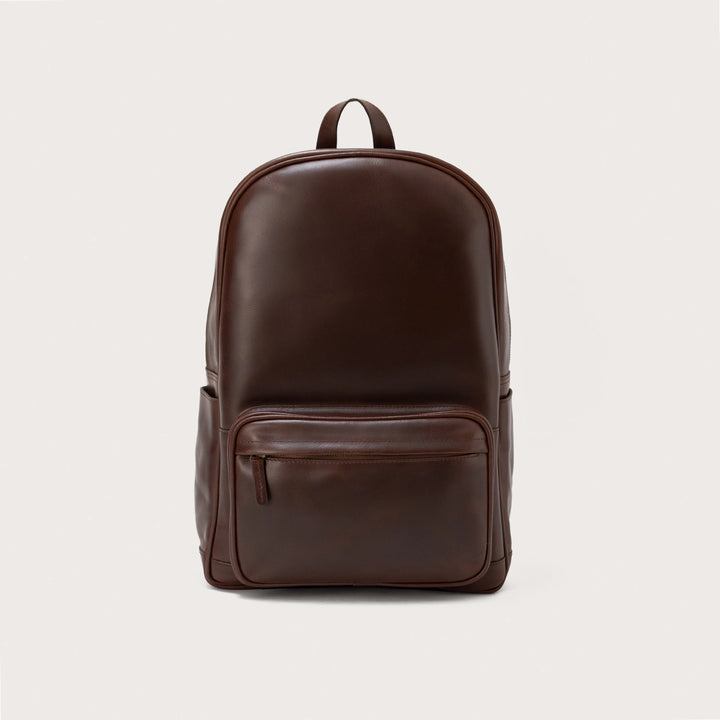Philos Vintage Brown Leather Backpack – Classic Travel & Work Style
