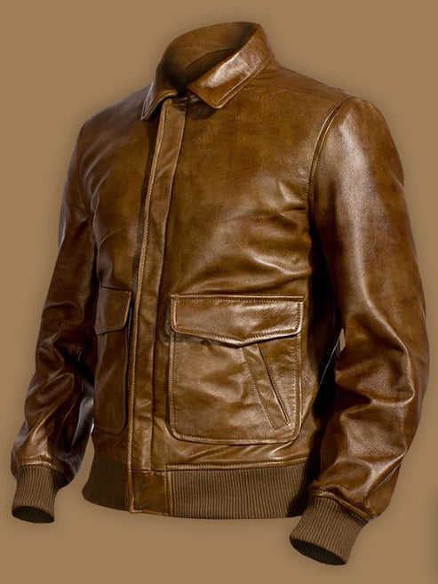 Bravo Bros  Men’s Traditional Brown Leather Jacket