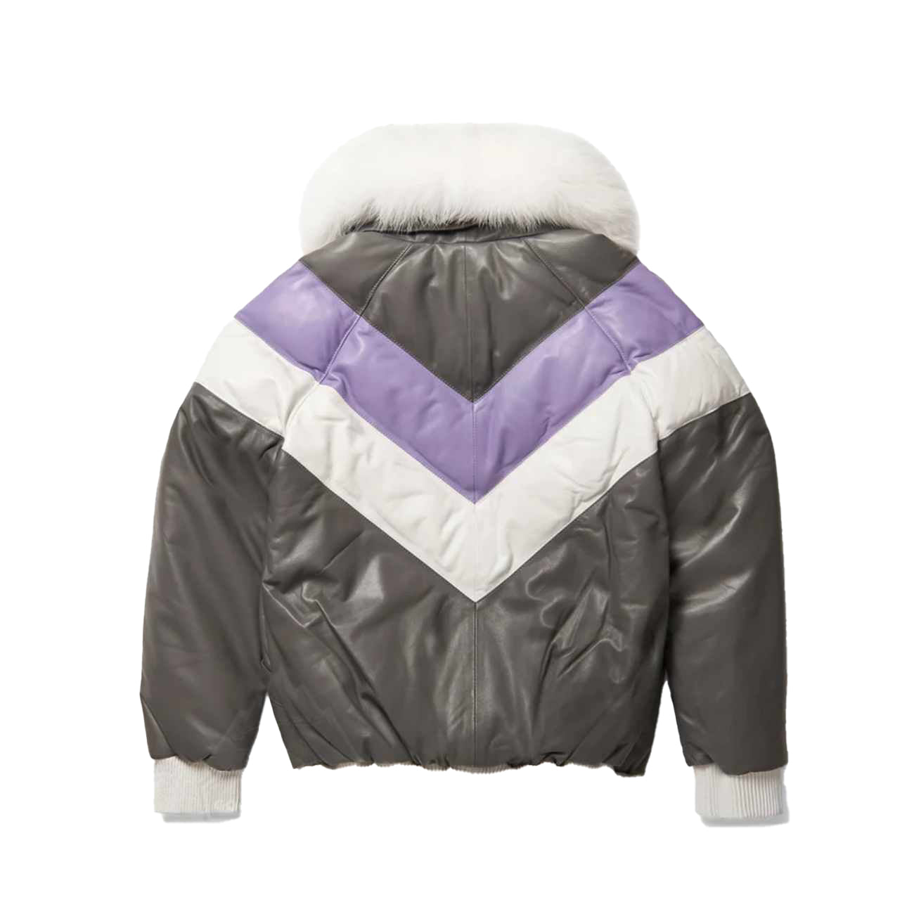 Men’s Leather V-Bomber Jacket