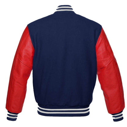 Men’s Black & Yellow Baseball Varsity Jacket – Classic College Style