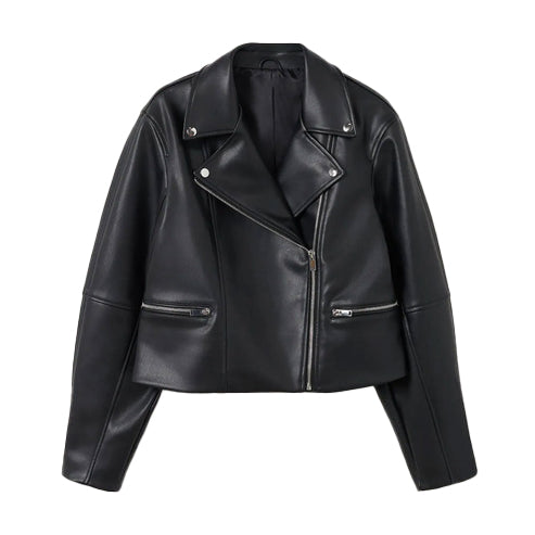 Women’s Black Leather Jacket – Sleek & Stylish by Bravo Bros