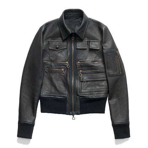 Women’s Black B3 Sheepskin Aviator Leather Jacket – Motorcycle Style