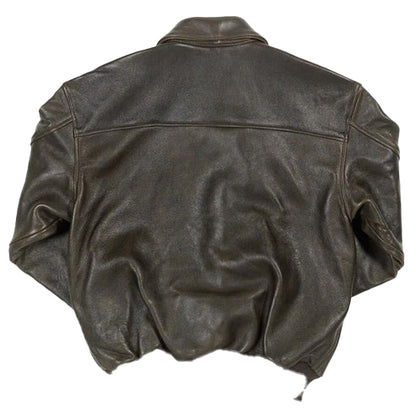 100 Mission A-2 Pilot Leather Flight Bomber Jacket