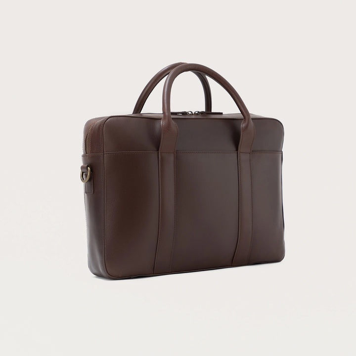 Captain Vintage Brown Leather Briefcase