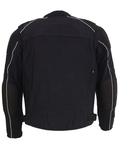 Men’s Mesh Racing Motorcycle Jacket with Removable Rain Liner