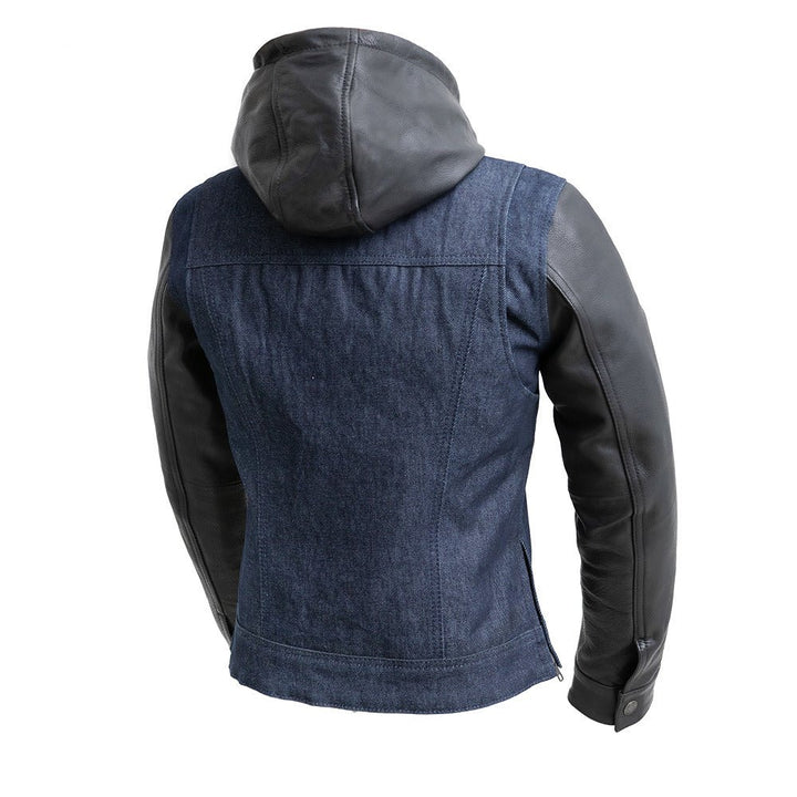 Bravo Bros Holli Women’s Motorcycle Denim & Leather Jacket