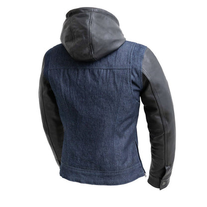 Bravo Bros Holli Women’s Motorcycle Denim & Leather Jacket