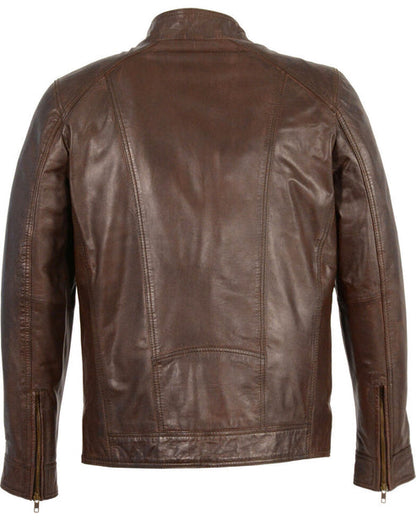 Men’s Sheepskin Moto Leather Jacket – Premium Soft & Durable Style