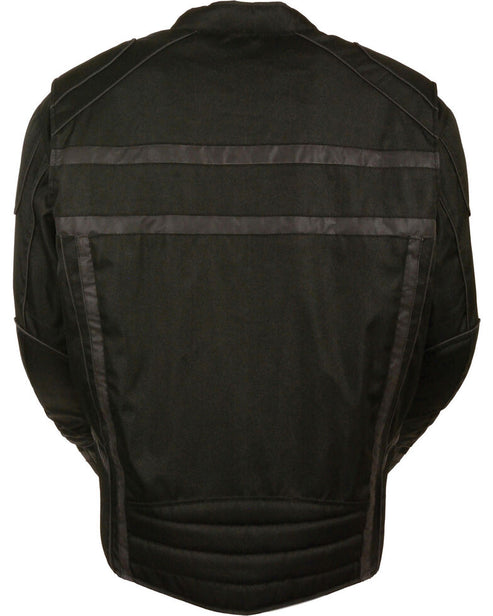 Men’s Black Vented Reflective Riding Jacket – Night Rider Edition