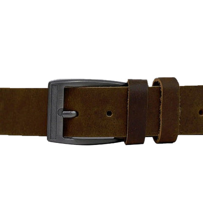 Bravo Bros Men’s Brown Handmade Genuine Leather Belt – Classic & Durable