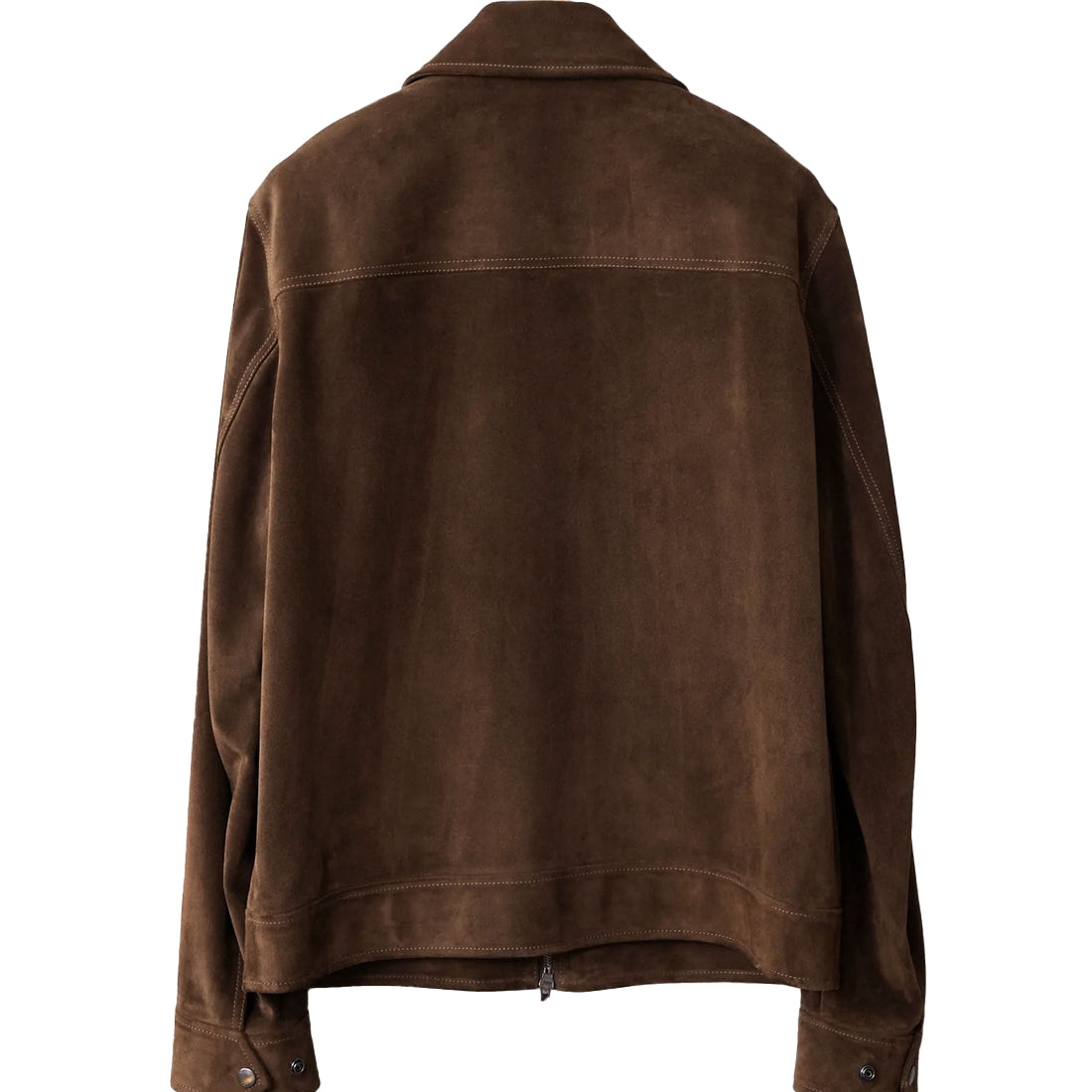Men’s Tan Brown Suede Leather Bomber Jacket