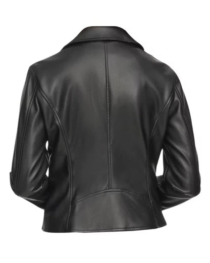 Women’s Real Leather Biker Jacket