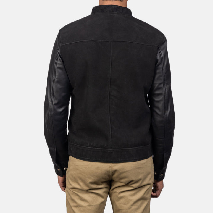 Bravo Bros. Blain Black Hybrid Bomber Jacket – Modern Luxury Street Style