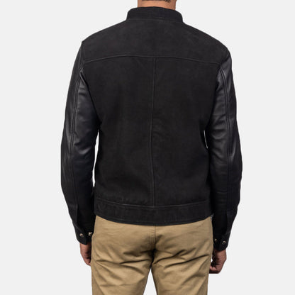 Bravo Bros. Blain Black Hybrid Bomber Jacket – Modern Luxury Street Style